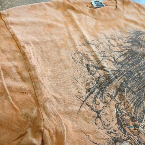 VTG Ragtops Navajo Native American Adult Large Shirt Horse Feather Western Aztec - Picture 2 of 11